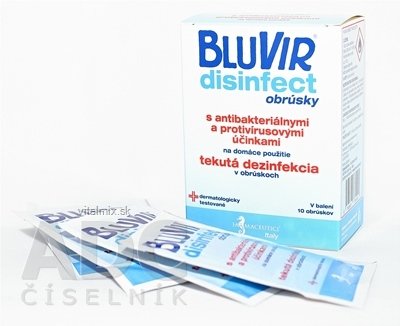 BLUVIR DISINFECT ubrousky sáčku 1x10 ks