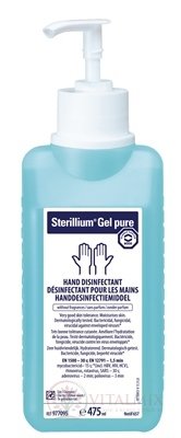 Sterillium gel pure lahvička s dávkovací pumpičkou 1x475 ml