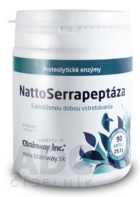 Brainway NattoSerrapeptáza cps (proteolytické enzymy) 1x90 ks