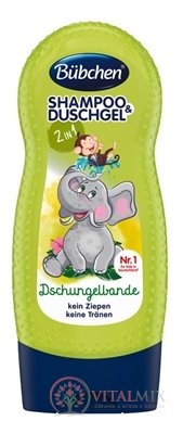 Bübchen KIDS SHP + sprcha. GEL 2v1 partička Z DŽUNGLE 1x230 ml