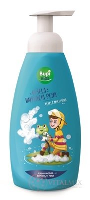 BUPI KIDS Veselá mycí pěna jemná modrá 1x500 ml