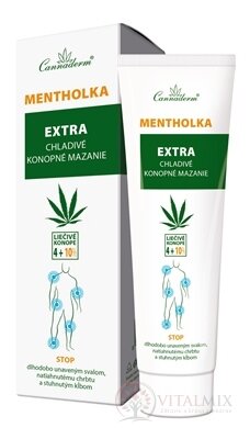 Cannaderm MENTHOLKA EXTRA chladivé konopné mazání 1x150 ml