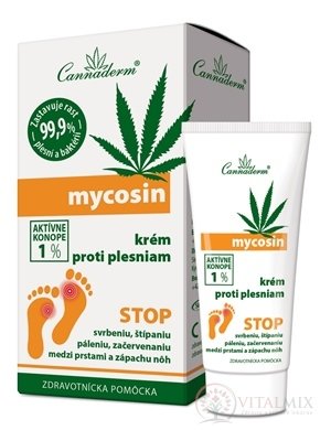 Cannaderm Mycosin krém proti plísním 1x30 g