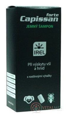 Capissan forte jemný šampon při výskytu vší a hnid 200 ml + hřebínek, 1x1 set