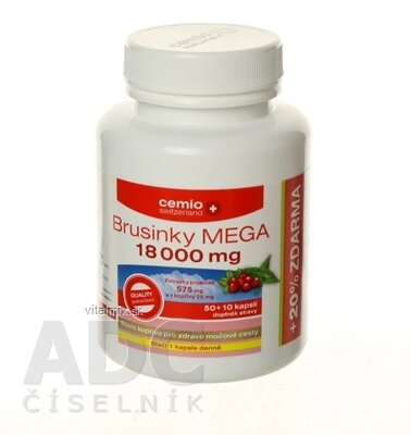 Cemio Brusinky MEGA 18 000 mg tbl 50 + 10 (60 ks)