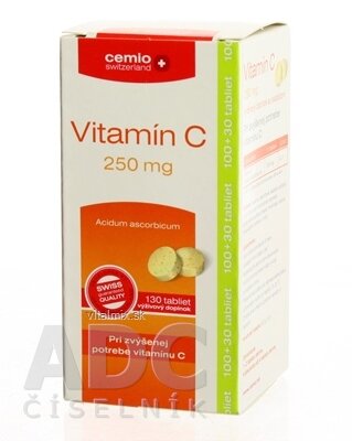 Cemio Vitamin C 250 mg tbl 100 + 30 (130 ks)