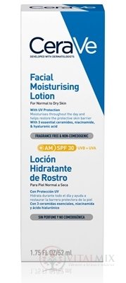CeraVe HYDRATAČNÍ PLEŤOVÝ KRÉM SPF 30 pro normální až suchou pleť 1x52 ml