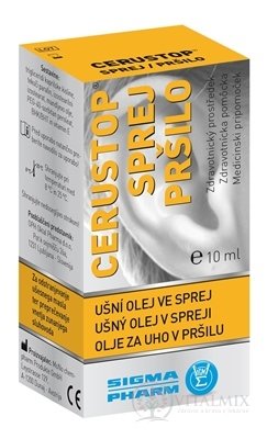 Cerustop ušní olej ve spreji 1x10 ml