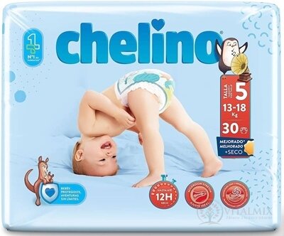 CHELINO T5 dětské pleny (13-18 kg) s dermo ochranou 1x30 ks