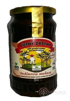 ČERNÝ ZÁZRAK třtinová melasa + BETA GLUKAN BIO (sklo) 1x450 g