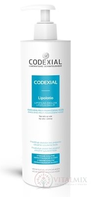 CODEXIAL Lipolotio lipofilní emulze, s pumpičkou 1x400 ml