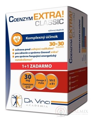 COENZYM EXTRA CLASSIC 30 mg - DA VINCI cps 30 + 30 zdarma (60 ks)