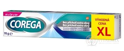 COREGA Bez příchuti EXTRA SILNÝ XL fixační krém 1x70 g