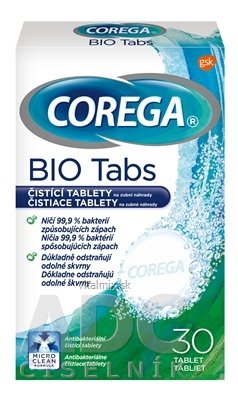 COREGA BIO Tabs antibakteriální čisticí tablety 1x30 ks