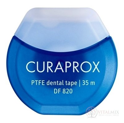 CURAPROX DF 820 PTFE zubní nit s chlorhexidinem, 35 m, GLEIT, 1x1 ks