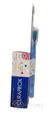 CURAPROX Kids 6+ + CS 5500 kids ultra soft dětská zubní pasta, příchuť meloun 10 ml + zubní kartáček 1x1 set