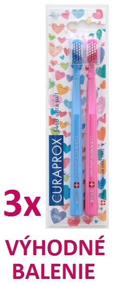 CURAPROX ULTRA SOFT CS 5460 2KS LOVE EDITION VÝHODNÉ BALENIE 3x2ks