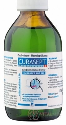 CURASEPT ADS 220 ústní voda 0,2% 1x200 ml