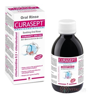 CURASEPT ADS SOOTHING Ústní voda 1x200 ml