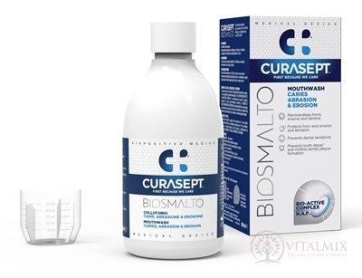 CURASEPT BIOSMALTO CAE ústní voda proti zubnímu kazu, abrazi a erozi 1x300 ml