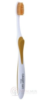 CURASEPT SOFT MEDICAL zubní kartáček, béžová 1x1 ks