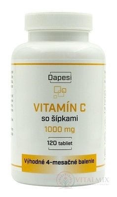 Dapesi VITAMIN C se šipkami 1000 mg tbl 1x120 ks