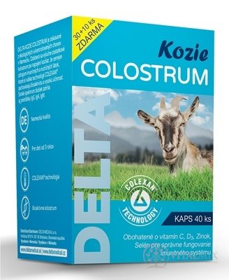 DELTA COLOSTRUM Kozí cps 30+10 zdarma (40 ks)