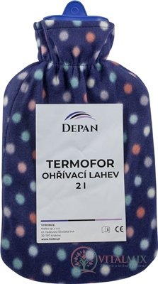 DEPAN Termofor ohřívací láhev s pleteným obalem 1x1 ks