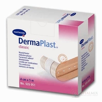 DERMAPLAST CLASSIC náplast na rány z textilní tkaniny (8cm x 5m) 1x1 ks