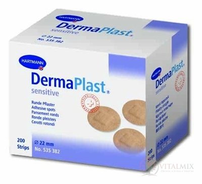 DERMAPLAST SENSITIVE SPOTS náplasti kulaté (průměr 22 mm) 1x200 ks