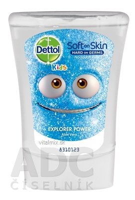 Dettol Kids Dobrodruh (Aloe Vera) náplň do bezdotykového dávkovače mýdla 1x250 ml