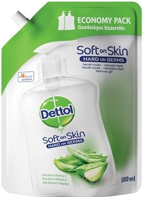 Dettol náhradní náplň do tekutého mýdla Aloe Vera a Vitamín E 1x500 ml