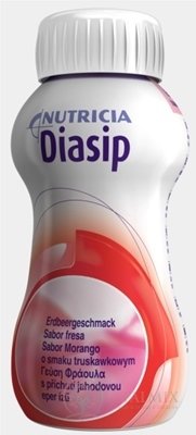 Diasip s jahodovou příchutí 24x200 ml