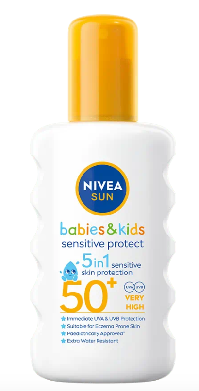 NIVEA SUN DĚTSKÝ SPREJ NA OPALOVÁNÍ SENSITIVE OF 50+