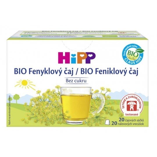 HiPP BIO Fenyklový čaj (od ukonč. 1. týdne) nálevové sáčky 20x1,5 g (30 g)