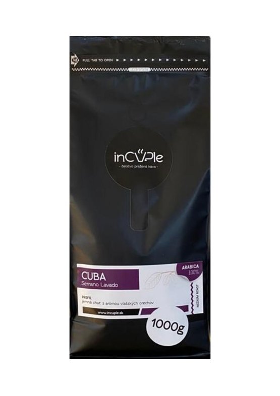  inCUPle Cuba čerstvě pražená zrnková káva 1000g