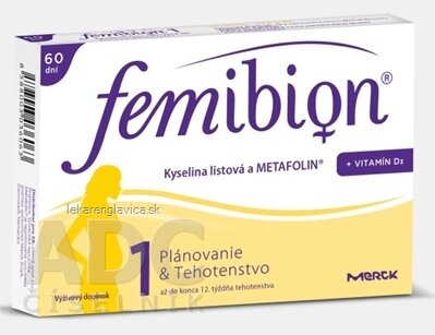 Femibion 1 800 Kyselina listová a METAFOLIN®+VIT.D3 60tbl