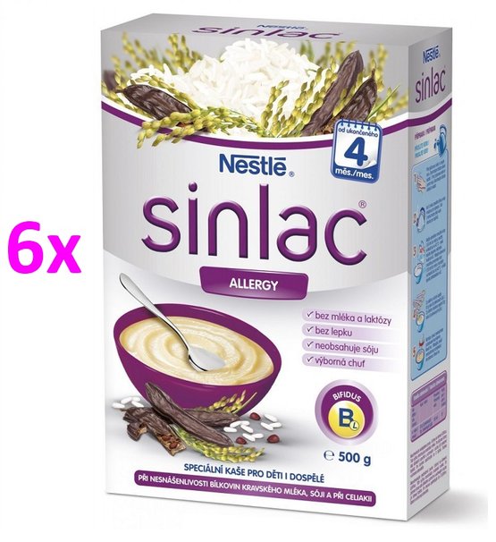 NESTLÉ SINLAC KAŠA BEZLEPKOVÁ 6x500G