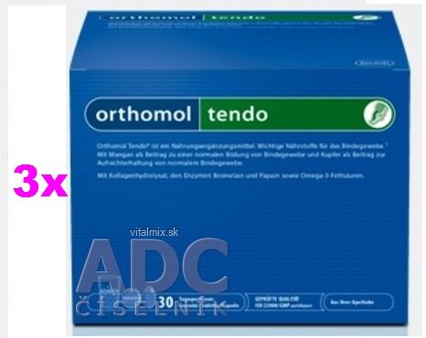 Orthomol TENDO granulát + tablety + tobolky, 3x30 denních dávek 1x1 set