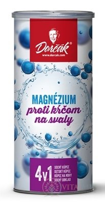 Dorčák magnézium proti křečím na svaly 4v1 sůl do koupele 1x350 g