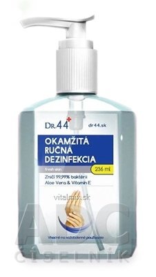 DR.44 OKAMŽITÁ RUČNÍ DEZINFEKCE antibakteriální gel (71% ethanol) 1x236 ml