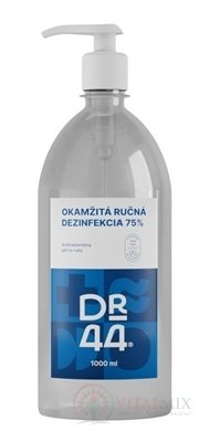 DR.44 OKAMŽITÁ RUČNÍ DEZINFEKCE antibakteriální gel (75% ethanol) 1x1000 ml