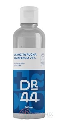 DR.44 OKAMŽITÁ RUČNÍ DEZINFEKCE antibakteriální gel (75% ethanol) 1x100 ml