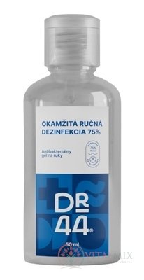 DR.44 OKAMŽITÁ RUČNÍ DEZINFEKCE antibakteriální gel (75% ethanol) 1x50 ml