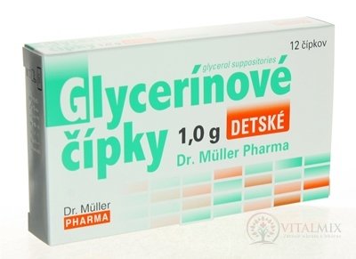 Dr. Müller Glycerinové čípky 1,0 g sup dětské 1x12 ks