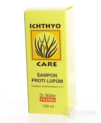 Dr. Müller IchthyoCare ŠAMPON 3% ICHT. proti lupům, s bílým Ichtamolu, 1x100 ml