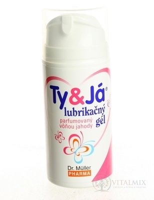 Dr. Müller TY &amp; JÁ Lubrikační gel parfémovaný vůní jahody 1x100 ml