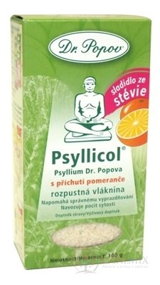 DR. POPOV Psyllicol POMERANČ rozpustná vláknina 1x100 g