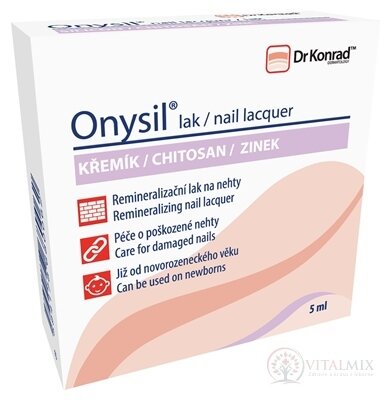 Dr. Konrad Onysil lak na nehty s křemíkem, chitosanem a zinkem 1x5 ml