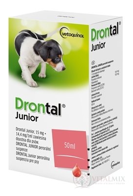 Drontal Junior perorální suspenze pro psy 1x50 ml